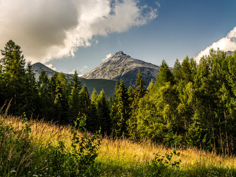The Majestic Peak of Mount Ravena in Summer