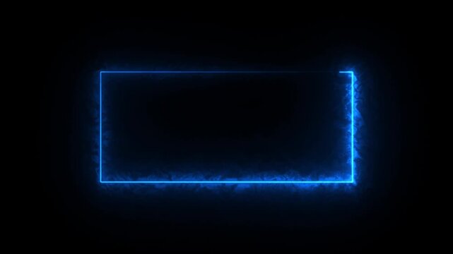 Infinite continual frame background. Seamless loop rectangle animated. Loopable continuous effect.