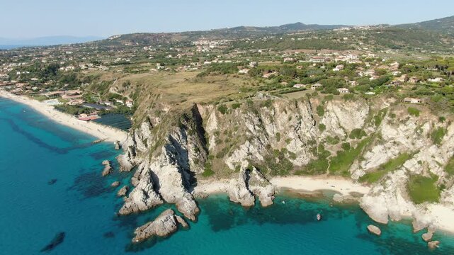 Capo Vaticano, Calabria, Italy, aerial drone view