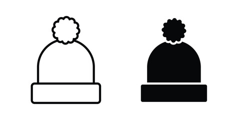 Winter hat icon vector designs set © habib