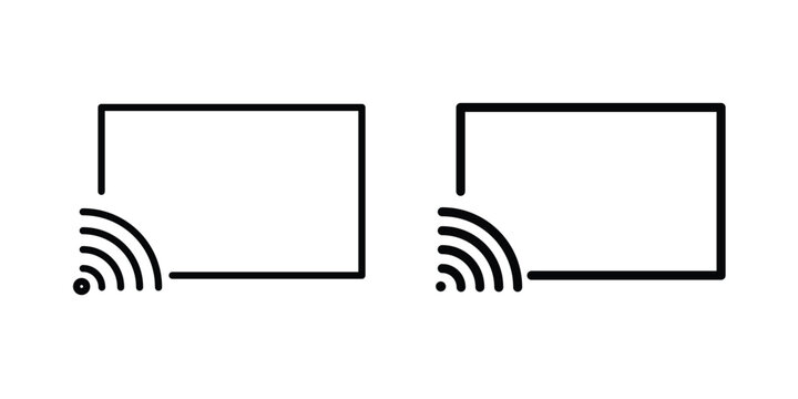 Screencast icon vector designs set
