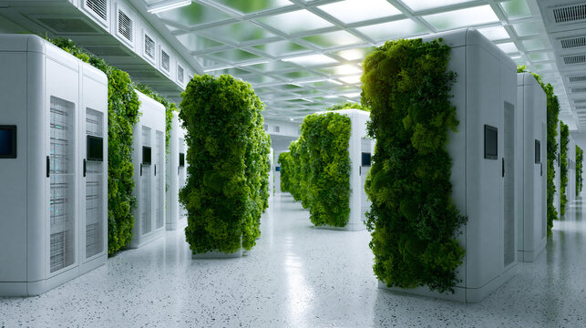 Sustainable Data Center with Green Living Wall Technology
