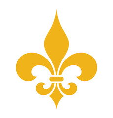 Fleur de lis vector symbol, classic heraldic emblem for royal identity, medieval decoration, luxury logos, scouting and ornamental projects. © Monir 01