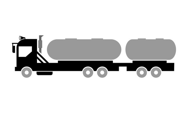 tanker truck vector logo