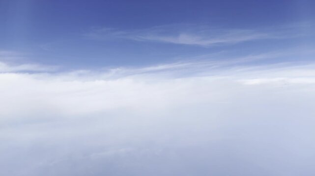 Above the clouds. Flights from Daniel K. Inouye International Airport in Honolulu, Oahu, Hawaii, to Narita Airport in Tokyo, Japan. The Airbus A380 is a large wide-body airliner.
