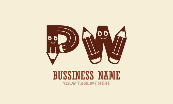 PW p pw initial logo | initial based abstract modern minimal creative logo, vector template image. luxury logotype logo, real estate homie logo. typography logo. initials logo