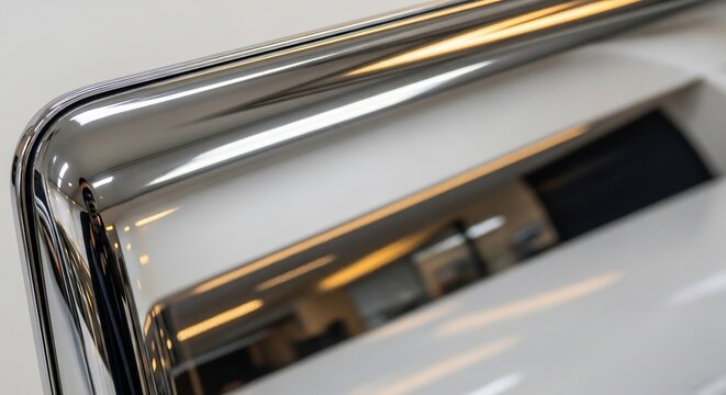 Shiny metal detail reflection