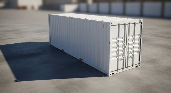 Shipping container isolated