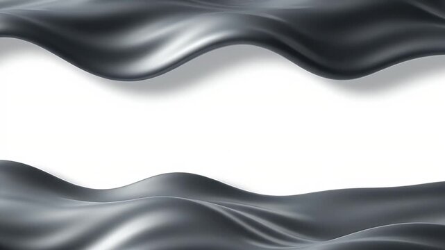 Abstract dark waves against a white background