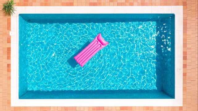 Piscina e materassino gonfiabile 