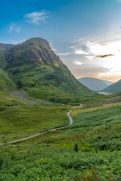 Glencoe the iconic range of mountains in the Scottish Highlands