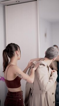 Mother surviving cancer gets ready with her daughter
