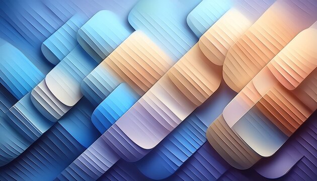 Clean Abstract Background With Rounded Square Shapes And Soft Diagonal Light Gradients