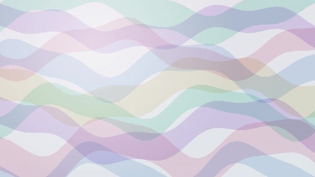Iridescent Holographic Fluid Waves &mdash; Pearl Pastel Seamless Loop