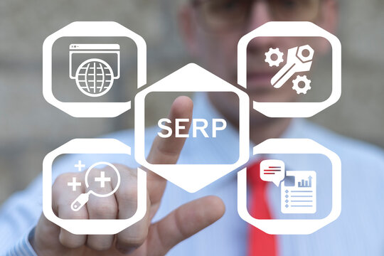 Concept of SERP Search Engine Results Page.