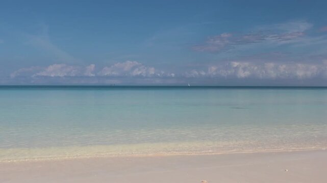 White Sand Beach and Turquoise Ocean Water in Cayo Coco Cuba