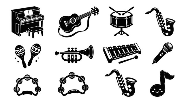 Musical Instruments and Performance Equipment Vector Collection