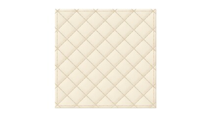 Obraz premium Quilted fabric swatch isolated white