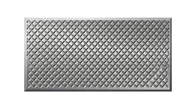Knurled steel panel flat illustration