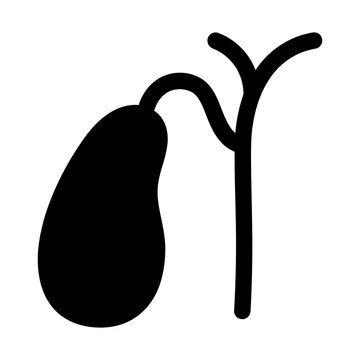 gallbladder glyph icon