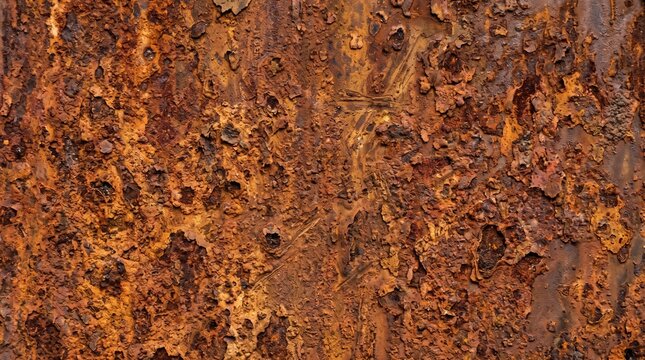 Rustic corroded metal surface with heavy weathered texture corrosion weathered oxidized industrial background material abstract degraded close-up oxidization particle construction