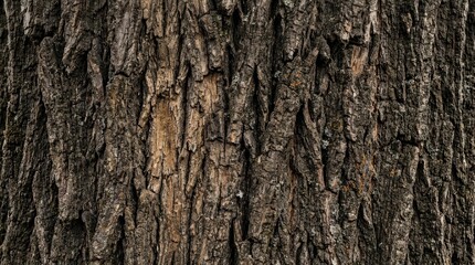 Obraz premium Close-up of Tree Bark Texture with Natural Details.