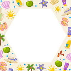 Fototapeta premium Hexagonal Frame