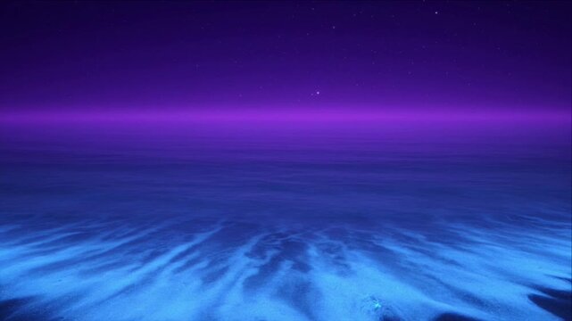 Luminous ocean background horizon glow night sky abstract seascape fantasy purple blue gradient minimal calm dreamy digital art wave shore gentle beach landscape peaceful dreamlike water surface