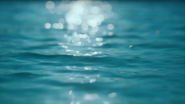 Luminous ocean background water surface wave ripple sea sparkle blue texture nature calm abstract serene tranquil aquatic scene with sunlight reflection summer light travel depth horizon peaceful