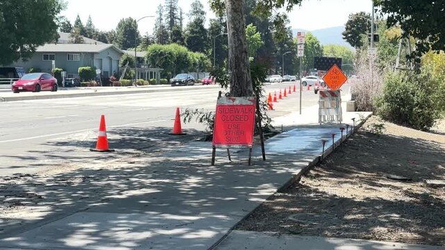 Sidewalk Closed WS
