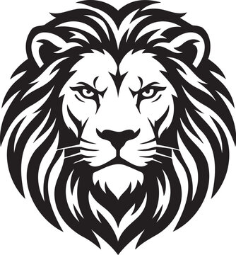  Majestic Tribal Lion Head Vector
