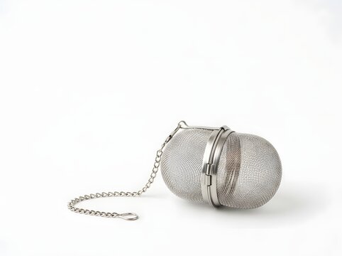 Stainless steel mesh tea infuser ball with chain