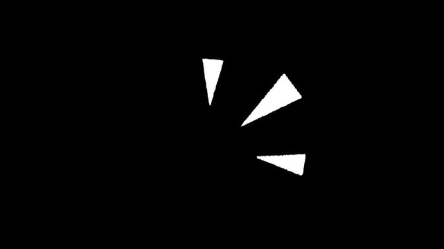 Comic speak symbol animation on transparent background. Talking sign motion. Sound wave cartoon animation.