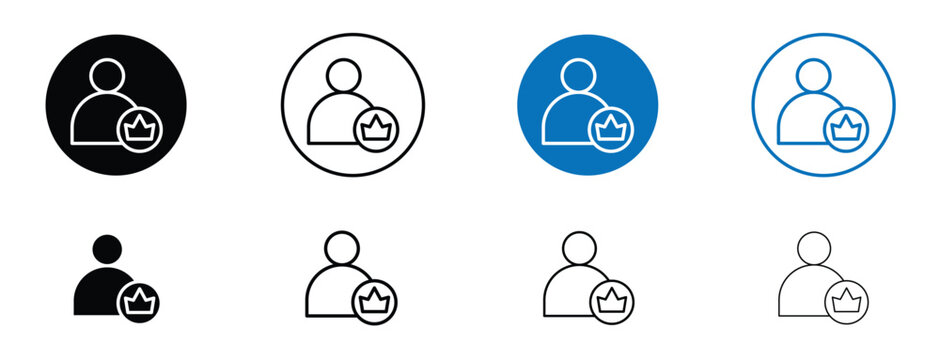 Premium User icon solid symbols collection