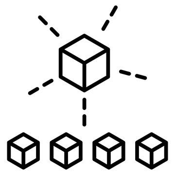 Microservices Icon Element For Design