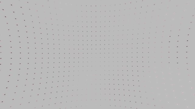 Abstract light gray digital dot grid background with clean halftone mesh technology texture.  seamless loop animation