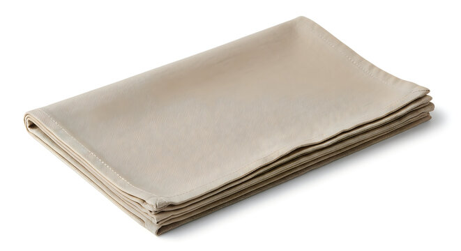 Stack of light beige paper towels ready for use
