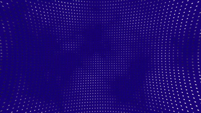 Abstract Blue Digital Particles Moving Through Space | AI Technology Visualization | Virtual Background for Science & Tech Presentations