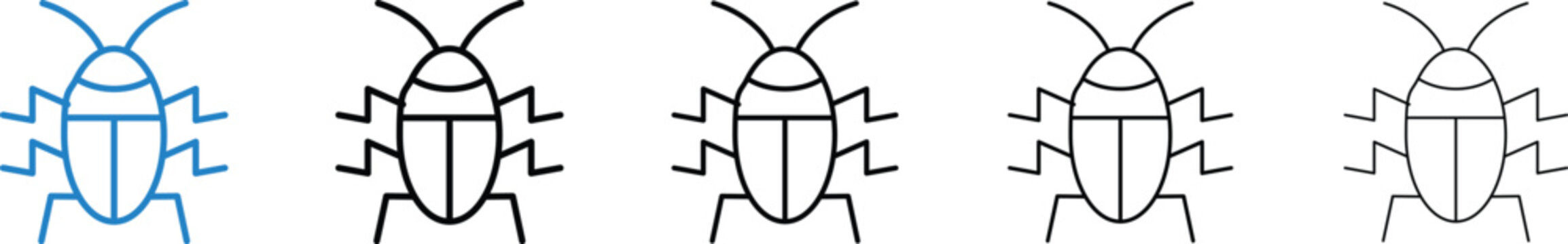 Cockroach icon vector illustrations series