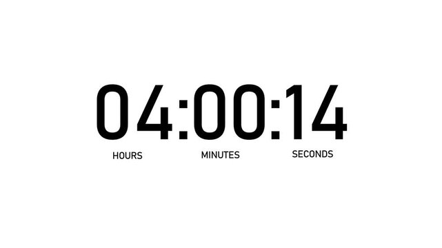 Time lapse twenty four hours clock