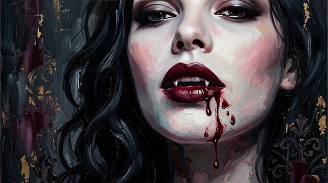 scary halloween vampire