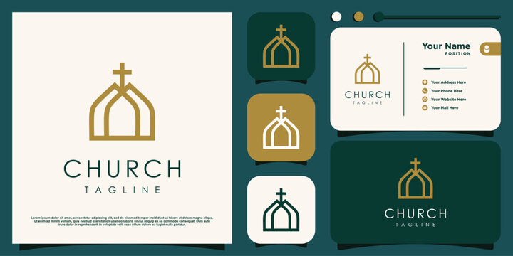 Church design element idea with modern siple concept