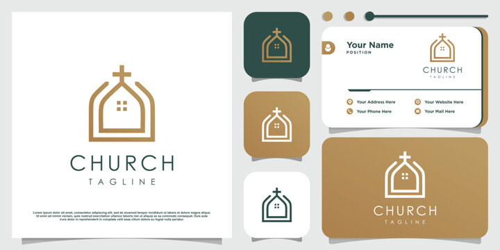 Church design element idea with modern siple concept
