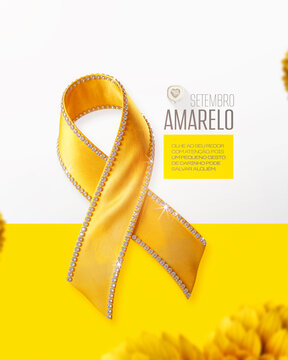 Setembro Amarelo Campanha Social Media Flyer Feed Post Card