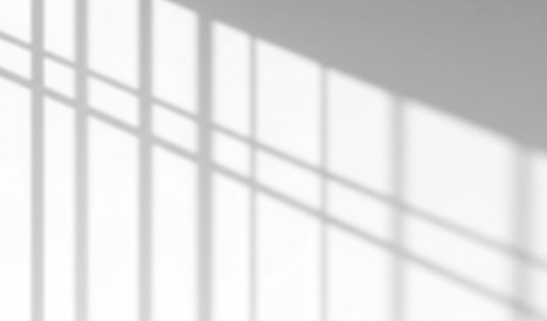 Window shadow overlay on a wall isolated on transparent background