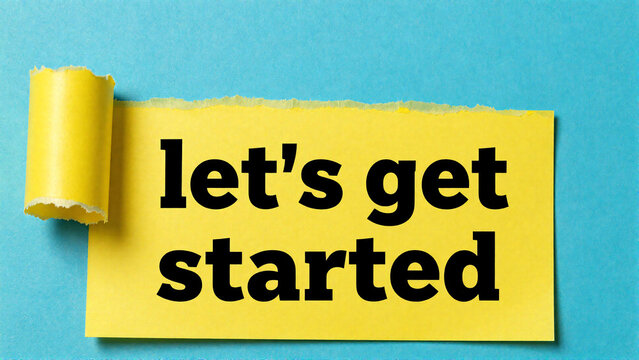 Motivational Message Written on a Torn Yellow Paper Banner Background