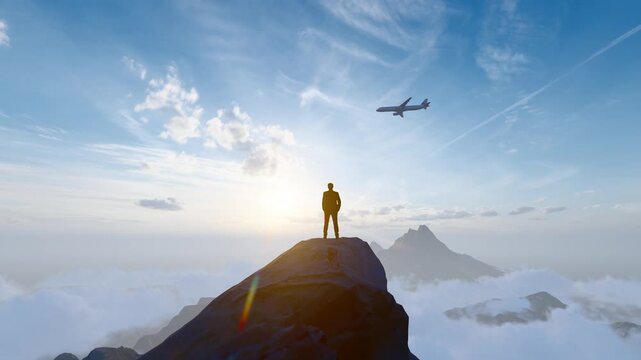 Successful people climb to the summit and look to the future(3D software Lumion makes non-AI)
