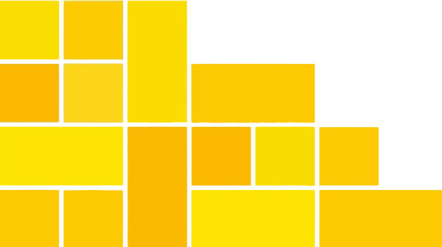 Modern Business Presentation Slide Template with Yellow Geometric Design