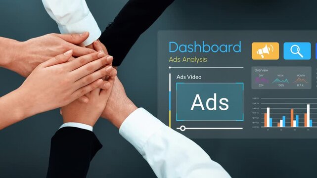 Team Collaboration in Marketing, Dashboard Overview with Data and Analytics for Advertising Performance Measurement and Strategic Planning Gluon.