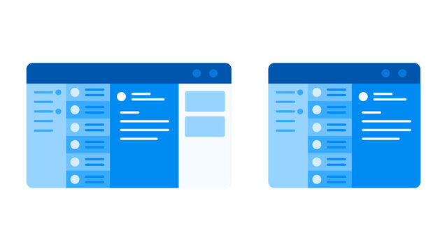 A sleek split layout of a modern webmail browser showcasing the immediate comparison between a standard inbox and an advanced productivity sidebar activated for next level communication workflow